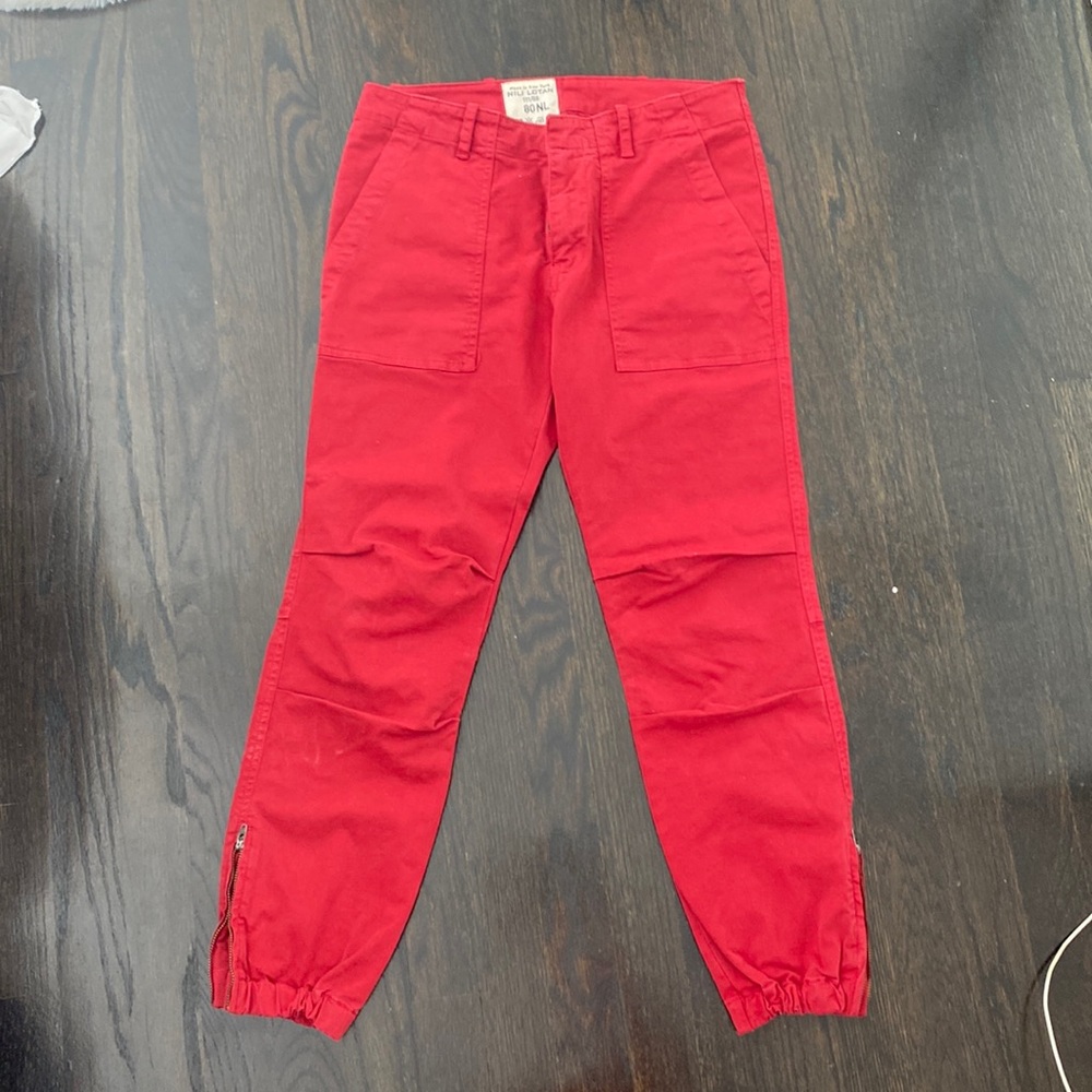 Nili Lotan red pants. Size 2 *** DARKER than they appear